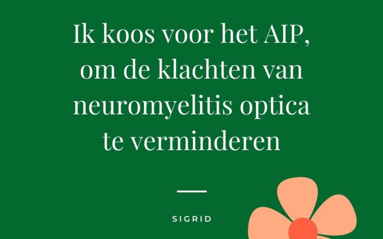 Het verhaal van Sigrid (neuromyelitis optica)