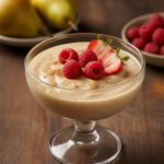 Romige AIP custard met vers fruit: een ontstekingsremmend en glutenvrij dessert bij eczeem.